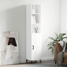 High glossy white plywood sideboard 34.5x34x180 cm by vidaXL, Sideboards - Ref: Foro24-3189639, Price: 96,63 €, Discount: %