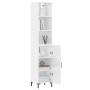 High glossy white plywood sideboard 34.5x34x180 cm by vidaXL, Sideboards - Ref: Foro24-3189639, Price: 97,85 €, Discount: %