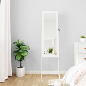 Floor mirror with jewelry cabinet and white LED lights by vidaXL, Mirrors - Ref: Foro24-353259, Price: 124,46 €, Discount: %