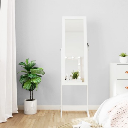 Floor mirror with jewelry cabinet and white LED lights by vidaXL, Mirrors - Ref: Foro24-353259, Price: 124,46 €, Discount: %