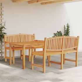 3-teiliges Garten-Esszimmerset aus massivem Teakholz von vidaXL, Gartensets - Ref: Foro24-3157943, Preis: 759,89 €, Rabatt: %