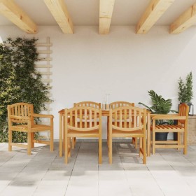 Garden dining set 7 pieces solid teak wood by vidaXL, Garden sets - Ref: Foro24-3157932, Price: 785,81 €, Discount: %