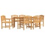 Garden dining set 7 pieces solid teak wood by vidaXL, Garden sets - Ref: Foro24-3157932, Price: 852,89 €, Discount: %