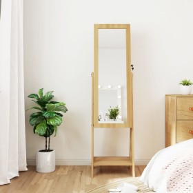 Standing mirror with jewelry box and LED lights by vidaXL, Mirrors - Ref: Foro24-353267, Price: 146,99 €, Discount: %