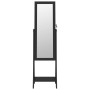 Standing mirror with jewelry box and black LED lights by vidaXL, Mirrors - Ref: Foro24-353266, Price: 145,39 €, Discount: %