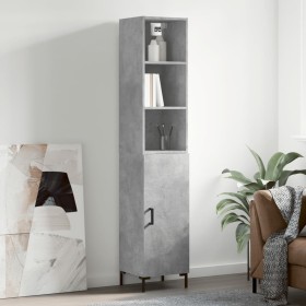 Concrete gray plywood sideboard 34.5x34x180 cm by vidaXL, Sideboards - Ref: Foro24-3189641, Price: 95,99 €, Discount: %