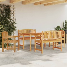 5-teiliges Garten-Essset aus massivem Teakholz von vidaXL, Gartensets - Ref: Foro24-3157939, Preis: 844,65 €, Rabatt: %