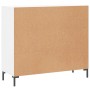 Aparador de madera de ingeniería blanco 90x34x80 cm de vidaXL, Aparadores - Ref: Foro24-828108, Precio: 88,80 €, Descuento: %