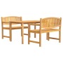 Garden dining set 3 pieces solid teak wood by vidaXL, Garden sets - Ref: Foro24-3157937, Price: 683,53 €, Discount: %