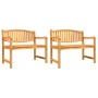 Garten-Essgruppe 3-teilig aus massivem Teakholz von vidaXL, Gartensets - Ref: Foro24-3157937, Preis: 683,53 €, Rabatt: %