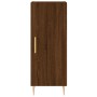 Aparador alto madera contrachapada roble marrón 34,5x34x180 cm de vidaXL, Aparadores - Ref: Foro24-3189628, Precio: 83,74 €, ...