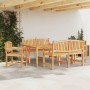 5-piece garden dining set solid teak wood by vidaXL, Garden sets - Ref: Foro24-3157945, Price: 992,99 €, Discount: %