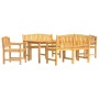 5-teiliges Garten-Essset aus massivem Teakholz von vidaXL, Gartensets - Ref: Foro24-3157945, Preis: 992,99 €, Rabatt: %