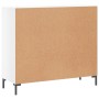 Aparador de madera de ingeniería blanco brillo 90x34x80 cm de vidaXL, Aparadores - Ref: Foro24-828110, Precio: 88,99 €, Descu...