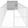 Doghouse corral light gray galvanized steel 214x1273x181cm by vidaXL, Dog kennels - Ref: Foro24-3189130, Price: 970,34 €, Dis...