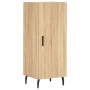 Aparador de madera contrachapada roble Sonoma 34,5x34x180 cm de vidaXL, Aparadores - Ref: Foro24-3189656, Precio: 111,03 €, D...