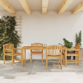 5-piece garden dining set solid teak wood by vidaXL, Garden sets - Ref: Foro24-3157933, Price: 633,99 €, Discount: %