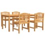 5-piece garden dining set solid teak wood by vidaXL, Garden sets - Ref: Foro24-3157933, Price: 640,44 €, Discount: %