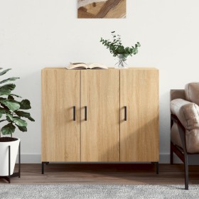 Sonoma Oak Engineered Wood Sideboard 90x34x80 cm by vidaXL, Sideboards - Ref: Foro24-828111, Price: 80,69 €, Discount: %