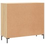 Aparador de madera de ingeniería roble Sonoma 90x34x80 cm de vidaXL, Aparadores - Ref: Foro24-828111, Precio: 80,69 €, Descue...