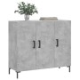 Aparador de madera de ingeniería gris hormigón 90x34x80 cm de vidaXL, Aparadores - Ref: Foro24-828112, Precio: 85,21 €, Descu...