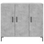 Concrete gray engineered wood sideboard 90x34x80 cm by vidaXL, Sideboards - Ref: Foro24-828112, Price: 85,76 €, Discount: %