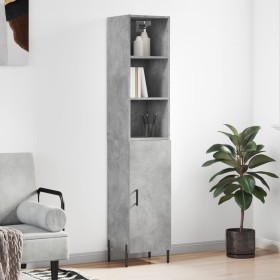 Concrete gray plywood sideboard 34.5x34x180 cm by vidaXL, Sideboards - Ref: Foro24-3189649, Price: 99,29 €, Discount: %