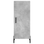 Aparador de madera contrachapada gris hormigón 34,5x34x180 cm de vidaXL, Aparadores - Ref: Foro24-3189649, Precio: 104,73 €, ...