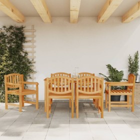 Garden dining set 7 pieces solid teak wood by vidaXL, Garden sets - Ref: Foro24-3157928, Price: 837,19 €, Discount: %