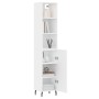 Aparador alto madera contrachapada blanco 34,5x34x180 cm de vidaXL, Aparadores - Ref: Foro24-3189653, Precio: 104,48 €, Descu...