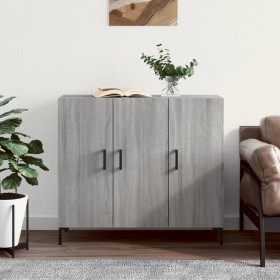 Sonoma gray engineered wood sideboard 90x34x80 cm by vidaXL, Sideboards - Ref: Foro24-828114, Price: 84,99 €, Discount: %