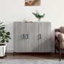 Sonoma gray engineered wood sideboard 90x34x80 cm by vidaXL, Sideboards - Ref: Foro24-828114, Price: 80,26 €, Discount: %