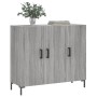 Aparador de madera de ingeniería gris Sonoma 90x34x80 cm de vidaXL, Aparadores - Ref: Foro24-828114, Precio: 80,26 €, Descuen...