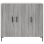 Aparador de madera de ingeniería gris Sonoma 90x34x80 cm de vidaXL, Aparadores - Ref: Foro24-828114, Precio: 80,26 €, Descuen...