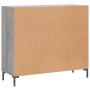 Aparador de madera de ingeniería gris Sonoma 90x34x80 cm de vidaXL, Aparadores - Ref: Foro24-828114, Precio: 84,99 €, Descuen...