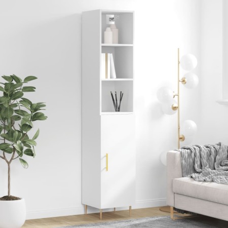 Tall white plywood sideboard 34.5x34x180 cm by vidaXL, Sideboards - Ref: Foro24-3189621, Price: 80,48 €, Discount: %