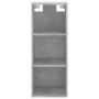 Aparador de madera contrachapada gris hormigón 34,5x34x180 cm de vidaXL, Aparadores - Ref: Foro24-3189657, Precio: 113,16 €, ...