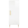 Aparador alto madera contrachapada blanco brillo 34,5x34x180 cm de vidaXL, Aparadores - Ref: Foro24-3189623, Precio: 102,58 €...