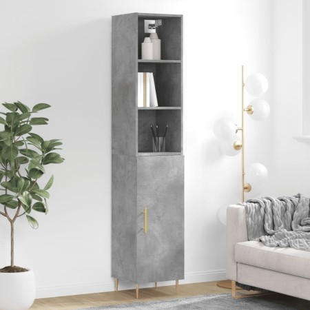 Gray concrete plywood sideboard 34.5x34x180 cm by vidaXL, Sideboards - Ref: Foro24-3189625, Price: 91,33 €, Discount: %