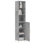 Gray concrete plywood sideboard 34.5x34x180 cm by vidaXL, Sideboards - Ref: Foro24-3189625, Price: 91,33 €, Discount: %