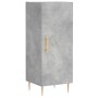 Aparador de madera contrachapada gris hormigón 34,5x34x180 cm de vidaXL, Aparadores - Ref: Foro24-3189625, Precio: 91,33 €, D...