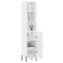 Tall white plywood sideboard 34.5x34x180 cm by vidaXL, Sideboards - Ref: Foro24-3189645, Price: 92,66 €, Discount: %