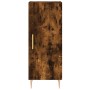 Aparador de madera contrachapada roble ahumado 34,5x34x180 cm de vidaXL, Aparadores - Ref: Foro24-3189626, Precio: 77,02 €, D...