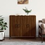 Engineered wood brown oak sideboard 90x34x80 cm by vidaXL, Sideboards - Ref: Foro24-828115, Price: 80,47 €, Discount: %