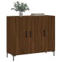 Engineered wood brown oak sideboard 90x34x80 cm by vidaXL, Sideboards - Ref: Foro24-828115, Price: 80,47 €, Discount: %