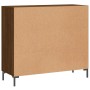 Engineered wood brown oak sideboard 90x34x80 cm by vidaXL, Sideboards - Ref: Foro24-828115, Price: 80,47 €, Discount: %