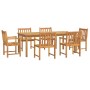 Garten-Essgruppe 7-teilig aus massivem Akazienholz von vidaXL, Gartensets - Ref: Foro24-3206279, Preis: 704,56 €, Rabatt: %