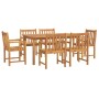 Juego de comedor para jardín 7 piezas madera maciza acacia de vidaXL, Conjuntos de jardín - Ref: Foro24-3206278, Precio: 640,...