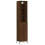 Aparador alto madera contrachapada roble marrón 34,5x34x180 cm de vidaXL, Aparadores - Ref: Foro24-3189652, Precio: 93,99 €, ...