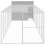 Caseta perros corral acero galvanizado gris claro 214x865x181cm de vidaXL, Casetas para perros - Ref: Foro24-3189140, Precio:...